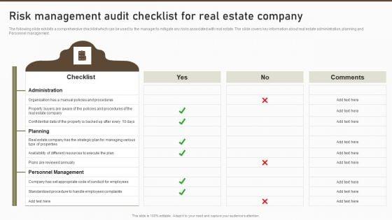 Risk_Management_Audit_Checklist_For_Real_Estate_Company_Structure_PDF_Slide_1.jpg