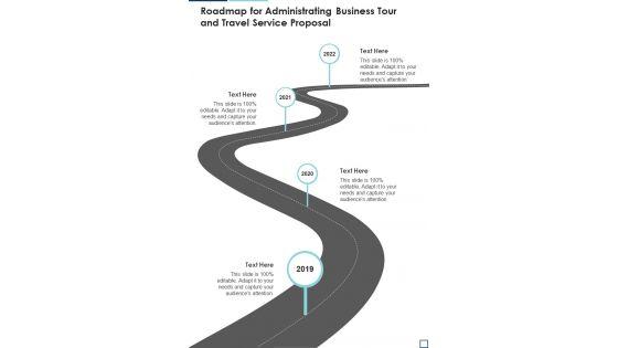 Roadmap_For_Administrating_Business_Tour_And_Travel_Service_Proposal_One_Pager_Sample_Example_Document_Slide_1.jpg
