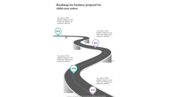 Roadmap_For_Business_Proposal_For_Child_Care_Center_One_Pager_Sample_Example_Document_Slide_1.jpg