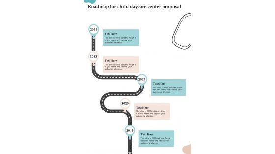Roadmap_For_Child_Daycare_Center_Proposal_One_Pager_Sample_Example_Document_Slide_1.jpg
