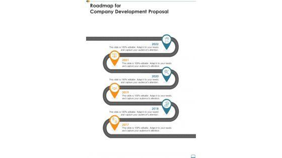 Roadmap_For_Company_Development_Proposal_One_Pager_Sample_Example_Document_Slide_1.jpg