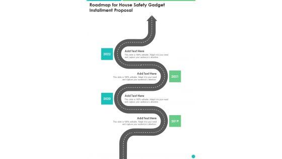 Roadmap_For_House_Safety_Gadget_Installment_Proposal_One_Pager_Sample_Example_Document_Slide_1.jpg