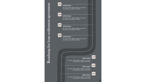 Roadmap_For_Loan_Settlement_Agreement_One_Pager_Sample_Example_Document_Slide_1.jpg