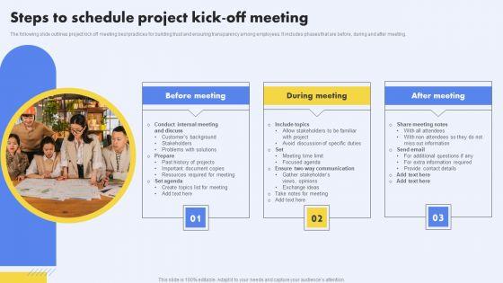 Steps To Schedule Project Kick Off Meeting Formats PDF Steps To Schedule Project Kick Off Meeting Formats PDF