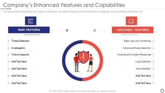 SIEM_Companys_Enhanced_Features_And_Capabilities_Ppt_Inspiration_Layout_Ideas_PDF_Slide_1.jpg