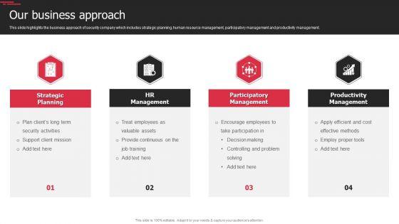 Security_Agency_Business_Profile_Our_Business_Approach_Diagrams_PDF_Slide_1.jpg