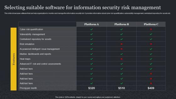 Selecting_Suitable_Software_For_Information_Security_Risk_Management_Cybersecurity_Risk_Assessment_Infographics_PDF_Slide_1.jpg