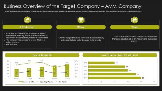 Selling_Strategy_And_Operational_Plan_Business_Overview_Of_The_Target_Company_Amm_Company_Ppt_Infographics_Icon_PDF_Slide_1.jpg