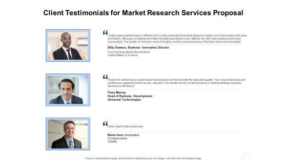Service_Market_Research_Client_Testimonials_For_Market_Research_Services_Proposal_Diagrams_PDF_Slide_1.jpg