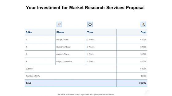 Service_Market_Research_Your_Investment_For_Market_Research_Services_Proposal_Professional_PDF_Slide_1.jpg