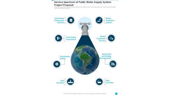 Service_Spectrum_Of_Public_Water_Supply_System_Project_Proposal_One_Pager_Sample_Example_Document_Slide_1.jpg