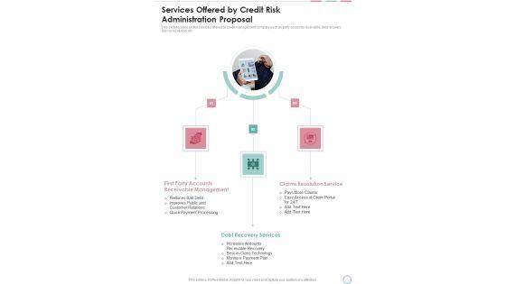 Services_Offered_By_Credit_Risk_Administration_Proposal_One_Pager_Sample_Example_Document_Slide_1.jpg