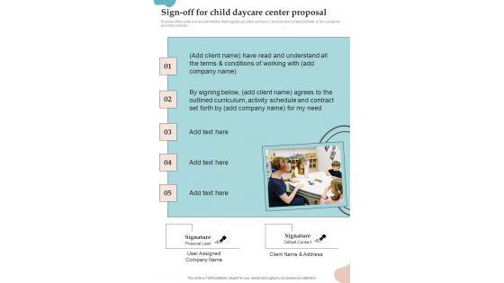 Sign_Off_For_Child_Daycare_Center_Proposal_One_Pager_Sample_Example_Document_Slide_1.jpg
