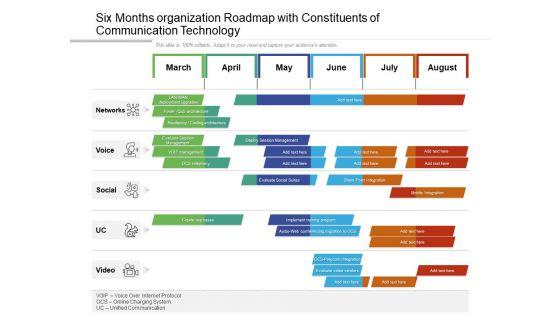 Six_Months_Organization_Roadmap_With_Constituents_Of_Communication_Technology_Guidelines_Slide_1.jpg