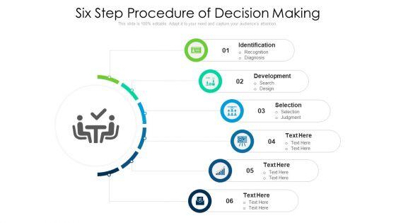 Six Step Procedure Of Decision Making Ppt PowerPoint Presentation File Example File PDF Six Step Procedure Of Decision Making Ppt PowerPoint Presentation File Example File PDF
