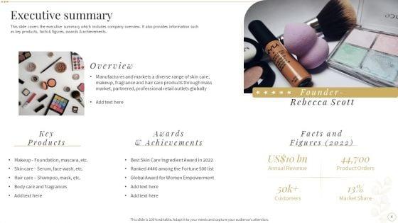 Skin_Care_And_Beautifying_Products_Company_Profile_Ppt_PowerPoint_Presentation_Complete_Deck_With_Slides_Slide_4.jpg