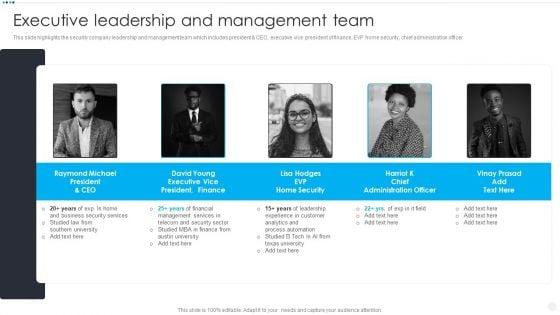 Smart_Home_Security_Solutions_Company_Profile_Executive_Leadership_And_Management_Team_Themes_PDF_Slide_1.jpg