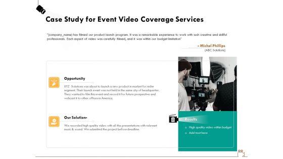 Social_Gathering_Movie_Making_Case_Study_For_Event_Video_Coverage_Services_Ppt_Pictures_Slideshow_PDF_Slide_1.jpg