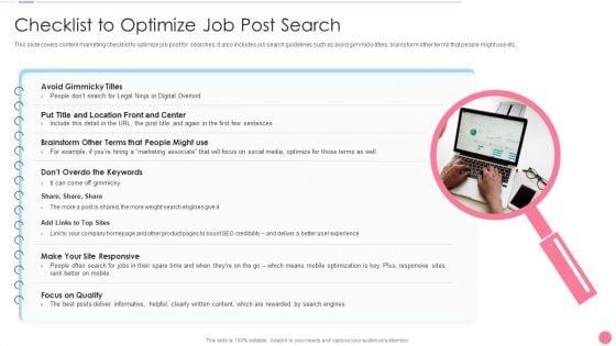 Social_Media_Hiring_Approach_Checklist_To_Optimize_Job_Post_Search_Infographics_PDF_Slide_1.jpg