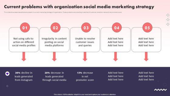 Social_Media_Promotional_Technique_Current_Problems_With_Organization_Social_Media_Brochure_PDF_Slide_1.jpg