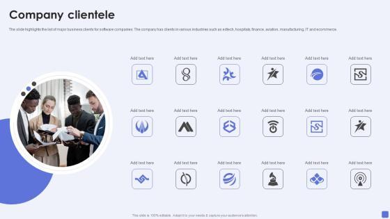 Software Services Business Profile Company Clientele Ppt PowerPoint Presentation Gallery Slides PDF Software Services Business Profile Company Clientele Ppt PowerPoint Presentation Gallery Slides PDF