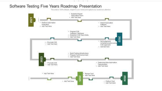 Software Testing Five Years Roadmap Presentation Clipart Software Testing Five Years Roadmap Presentation Clipart