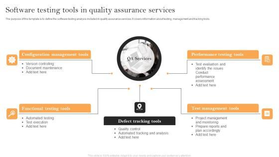 Software Testing Tools In Quality Assurance Services Mockup PDF Software Testing Tools In Quality Assurance Services Mockup PDF
