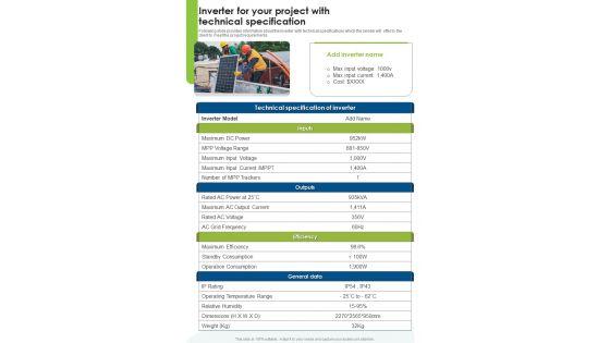 Solar_Energy_System_Sales_And_Setup_Inverter_For_Your_Project_One_Pager_Sample_Example_Document_Slide_1.jpg