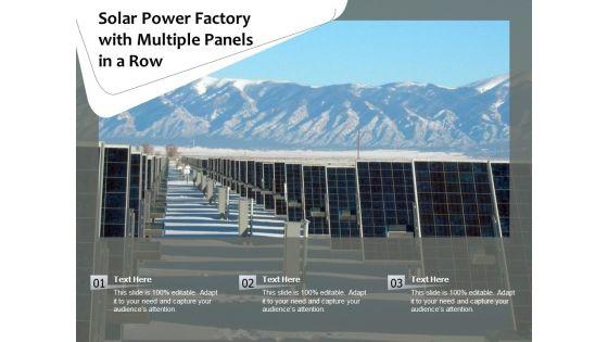 Solar Power Factory With Multiple Panels In A Row Ppt PowerPoint Presentation File Show PDF Solar Power Factory With Multiple Panels In A Row Ppt PowerPoint Presentation File Show PDF