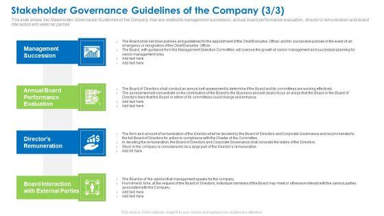 Stakeholder Governance Guidelines Of The Company Management Demonstration PDF Stakeholder Governance Guidelines Of The Company Management Demonstration PDF