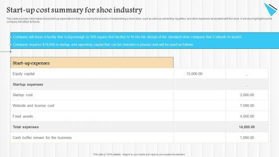 Start_Up_Summary_For_Shoe_Business_Start_Up_Cost_Summary_For_Shoe_Industry_Structure_PDF_Slide_1.jpg
