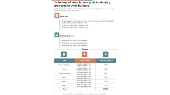 Statement_Of_Need_For_Non_Profit_Fundraising_For_Small_Business_One_Pager_Sample_Example_Document_Slide_1.jpg