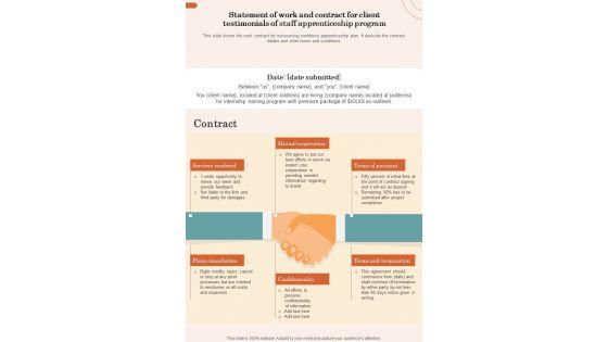 Statement_Of_Work_And_Contract_For_Client_Testimonials_Of_Staff_Apprenticeship_Program_One_Pager_Sample_Example_Document_Slide_1.jpg
