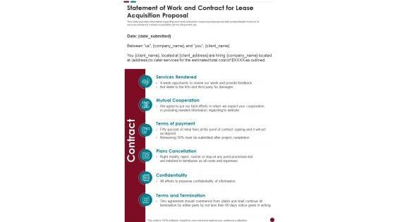 Statement_Of_Work_And_Contract_For_Lease_Acquisition_Proposal_One_Pager_Sample_Example_Document_Slide_1.jpg