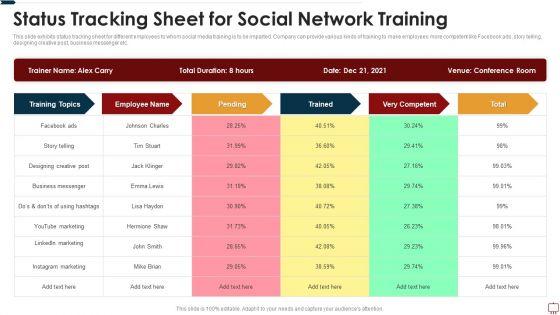Status_Tracking_Sheet_For_Social_Network_Training_Ppt_Model_Slideshow_PDF_Slide_1.jpg