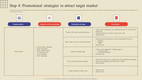Step 4 Promotional Strategies To Attract Target Market Ppt Layouts Infographics PDF Step_4_Promotional_Strategies_To_Attract_Target_Market_Ppt_Layouts_Infographics_PDF_Slide_1.jpg