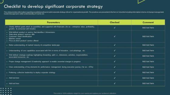 Strategic_Corporate_Planning_To_Attain_Checklist_To_Develop_Significant_Corporate_Strategy_Rules_PDF_Slide_1.jpg