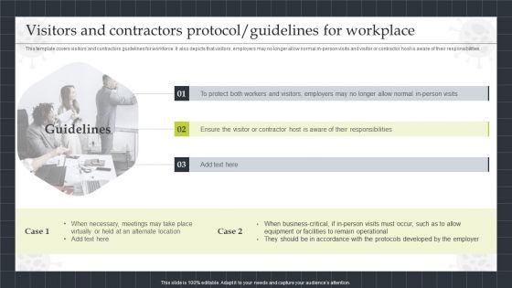 Strategic_Playbook_Sustaining_Business_During_Pandemic_Visitors_And_Contractors_Infographics_PDF_Slide_1.jpg