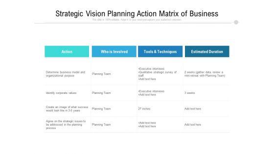 Strategic_Vision_Planning_Action_Matrix_Of_Business_Ppt_PowerPoint_Presentation_Gallery_Slideshow_PDF_Slide_1.jpg