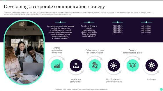 Strategies_And_Guide_To_Create_Crisis_Developing_A_Corporate_Communication_Strategy_Topics_PDF_Slide_1.jpg