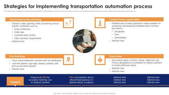 Strategies For Implementing Transportation Automation Process Pictures PDF Strategies For Implementing Transportation Automation Process Pictures PDF