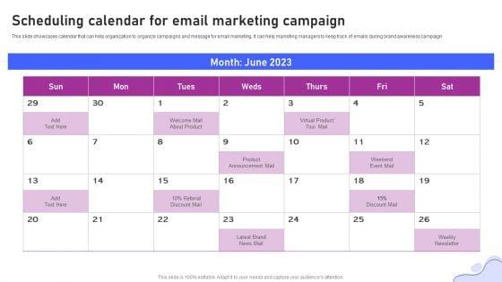 Strategies_For_Marketing_Scheduling_Calendar_For_Email_Marketing_Campaign_Professional_PDF_Slide_1.jpg