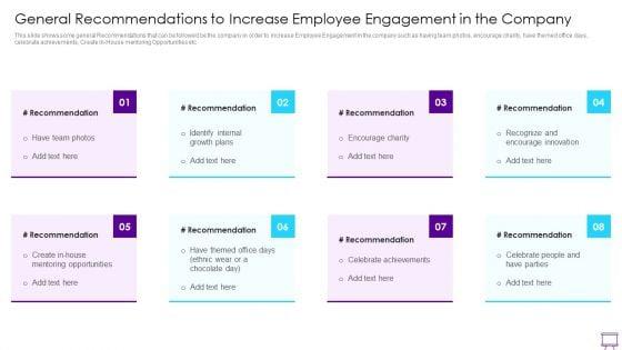Strategies_To_Enhance_Employee_Engagement_General_Recommendations_To_Increase_In_The_Company_Summary_PDF_Slide_1.jpg