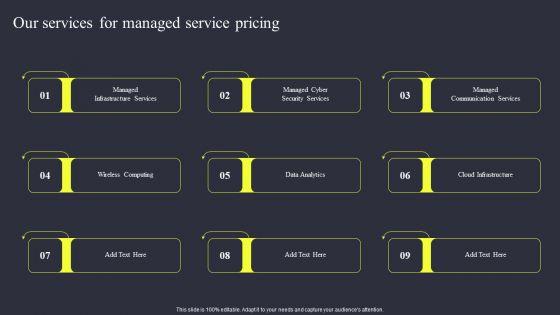 Strategies_To_Enhance_Managed_Service_Business_Our_Services_For_Managed_Service_Pricing_Elements_PDF_Slide_1.jpg