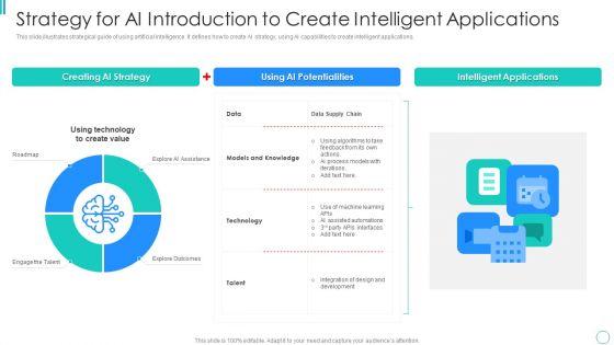 Strategy_For_AI_Introduction_To_Create_Intelligent_Applications_Clipart_PDF_Slide_1.jpg