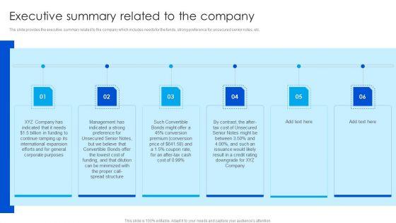Strategy_To_Raise_Funds_Executive_Summary_Related_To_The_Company_Graphics_PDF_Slide_1.jpg