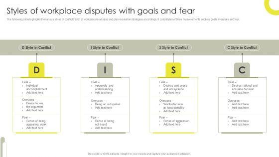 Styles_Of_Workplace_Disputes_With_Goals_And_Fear_Structure_PDF_Slide_1.jpg