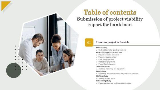 Submission_Of_Project_Viability_Report_For_Bank_Loan_Table_Of_Contents_Elements_PDF_Slide_1.jpg