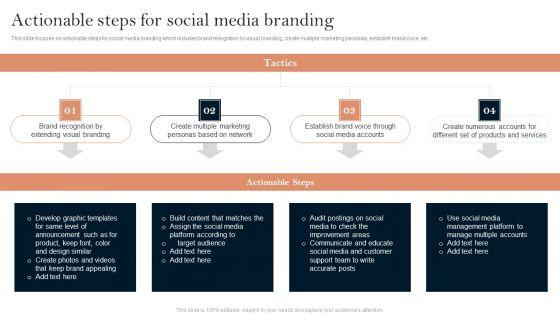 Successful_Branding_Technique_For_Electronic_Commerce_Corporation_Actionable_Steps_For_Social_Media_Branding_Elements_PDF_Slide_1.jpg