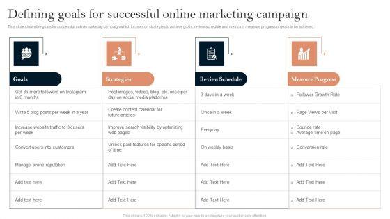 Successful_Branding_Technique_For_Electronic_Commerce_Corporation_Defining_Goals_For_Successful_Online_Marketing_Campaign_Themes_PDF_Slide_1.jpg
